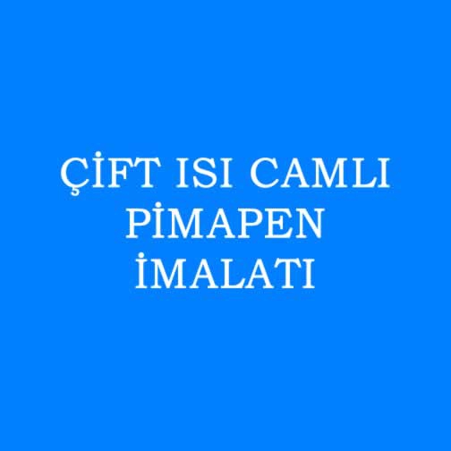 ÇİFT ISICAMLI PİMAPEN İMALATI